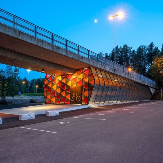 Sykkelhotell på Rosenholm stasjon er vinner av DOGA-merket 2019.