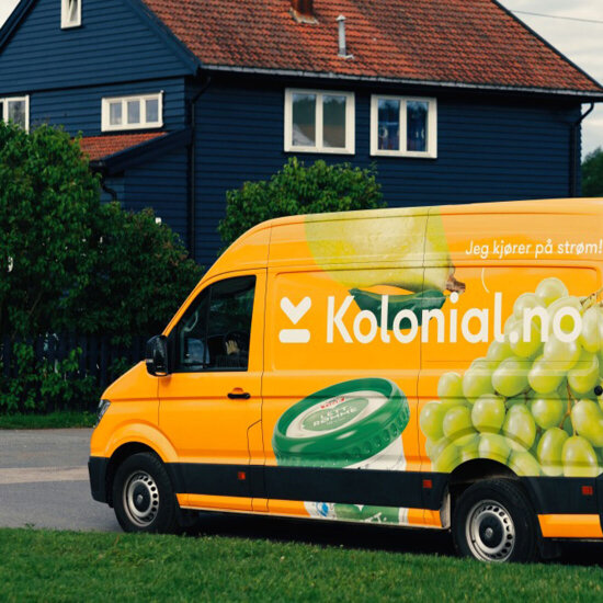 Kolonial.no hjemlevering el-varebil