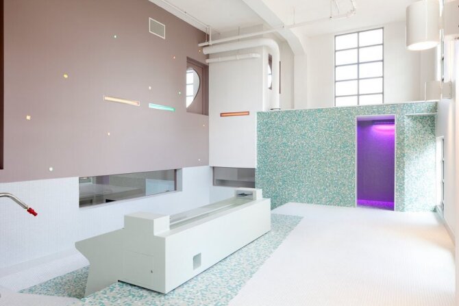 The new bathrooms at the kindergarden