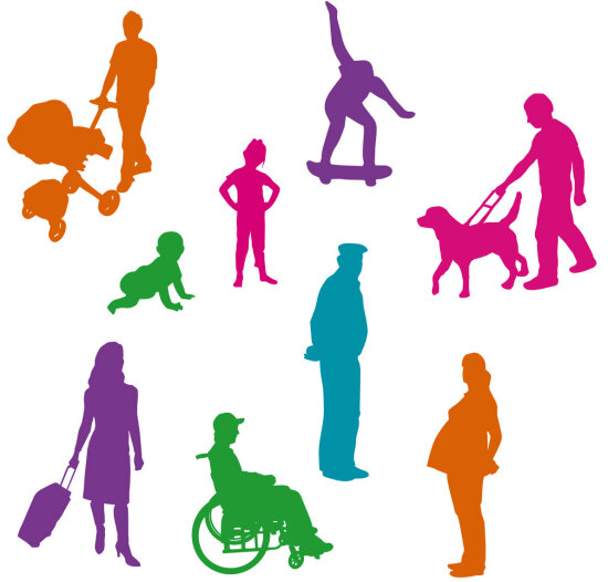 silhouettes of lead users