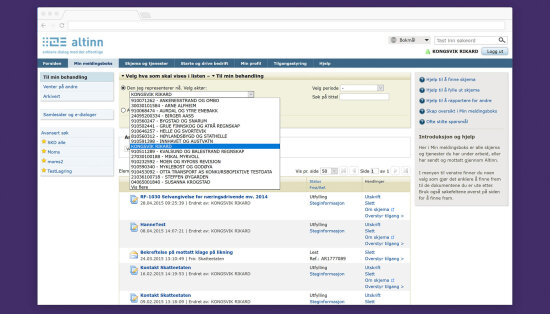 research showed that many users found the previous version of Altinn interface confusing and intimidating.