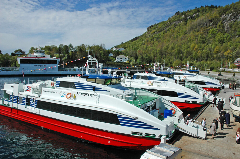 Maritim eksportsuksess: Hurtigbåtene i Ryfylke vant Innovasjonsprisen for universell utforming, kategori transport, i 2011. Rederiet Brødrene Aa har brukt suksessen til å få fotfeste i blant annet Kina. Foto: Brødrene Aa.