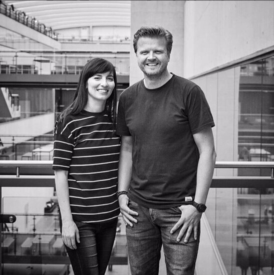 Angela Morelli og Tom Gabriel Johansen