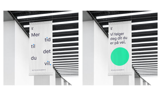 Sbanken og Bleed får DOGA-merket for design og arkitektur for redesignet av bankens visuelle identitet.