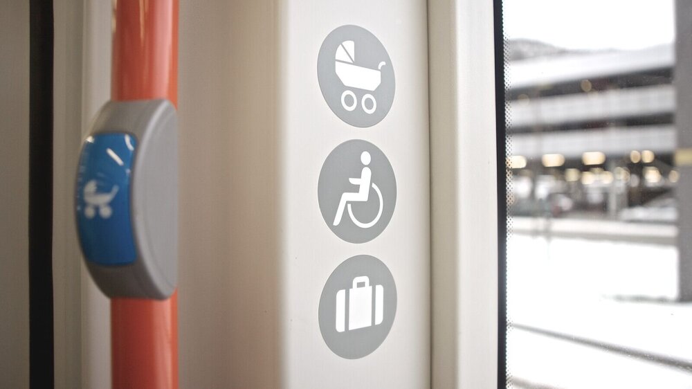 Design inne på bybanen.