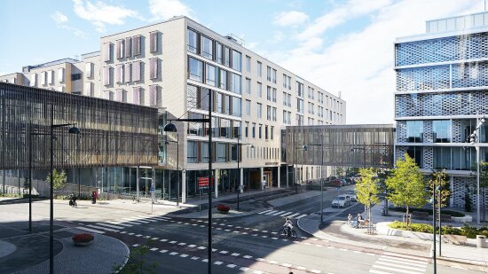 St. Olavs Hospital med forbindende broer